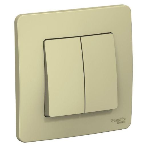 Изображение Выключатель 2-кл. СП Blanca 10А IP20 (сх. 5) 250В беж. SE BLNVS010507