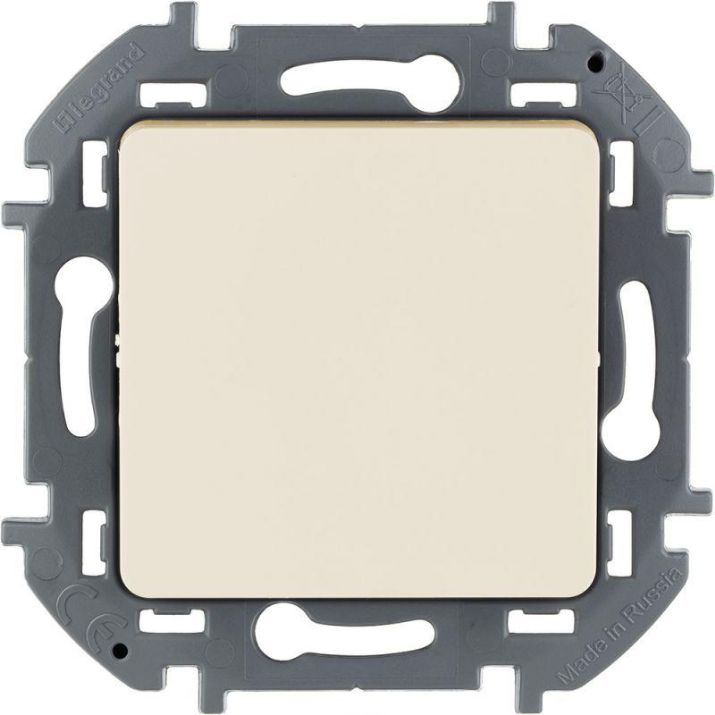 Изображение Механизм переключателя 1-кл. Inspiria 10А IP20 250В 10AX сл. кость Leg 673651