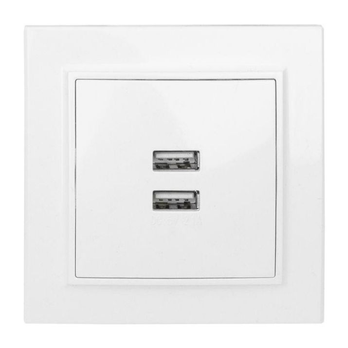 Изображение Розетка USB 2-м СП Минск 2.1А бел. EKF ERR-2USB-100