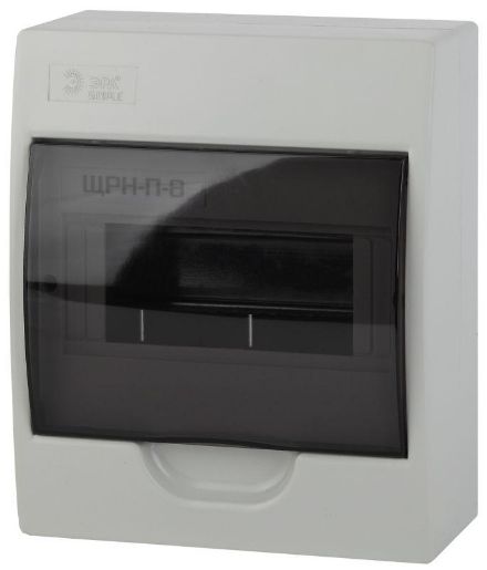 Изображение Бокс ЩРН-П-8 мод. навесной пластик IP41 SIMPLE NO-box_simple-plastic_8_surface ЭРА Б0041523