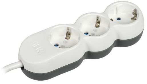 Изображение Удлинитель 3х3м с заземл. 16А IP20 Uno У03 2P+PE 250В 3х1.5 IEK WYP53-16-03-03-Z