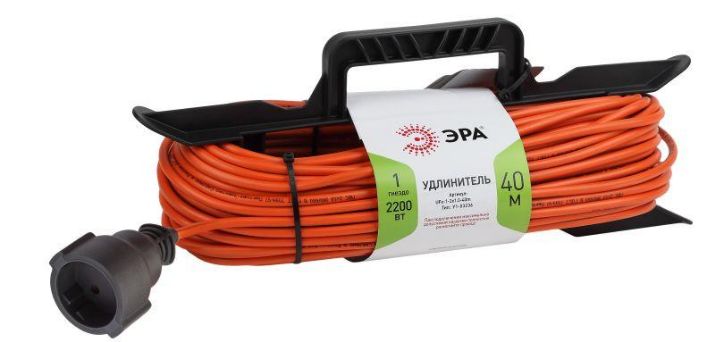 Изображение Удлинитель-шнур на рамке 1х40м без заземл. 10А IP20 UFx-1-2х1.0-40m ПВС 2х1 Эра Б0046824