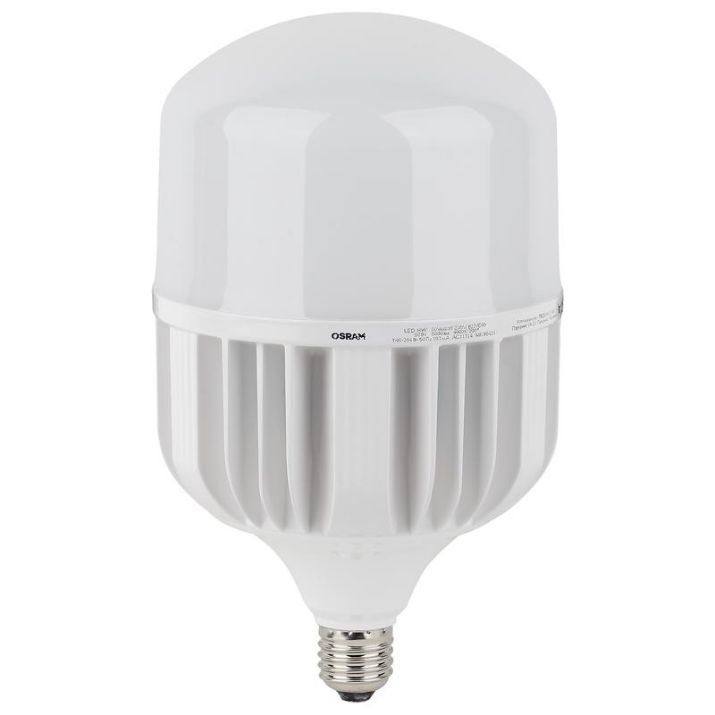Изображение Лампа светодиодная LED HW 80Вт T матовая 4000К нейтр. бел. E27 /E40 8000лм 140-265В угол пучка 200град. PF>/=09 (замена 800Вт) OSRAM 4058075576933