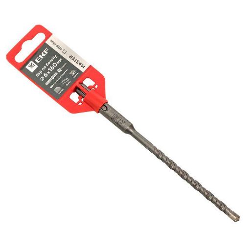 Изображение Бур по бетону SDS-plus 6х160мм 2 резца 4S спираль Master EKF db-6-160-2x4