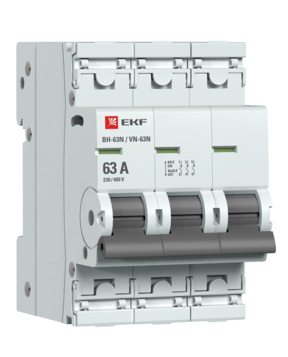 Изображение Выключатель нагрузки 3п 63А ВН-63N PROxima EKF S63363