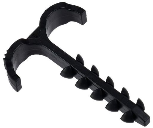 Изображение Дюбель-хомут Т-образ. 4-12мм нейлон черн. (уп.100шт) IEK UDH11-04-12-100-K02