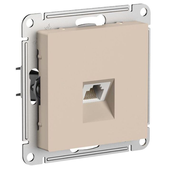 Изображение Розетка компьютерная AtlasDesign RJ45 кат. 5Е механизм песочн. SE ATN001283