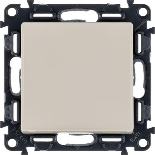 Изображение Выключатель 1-кл. СП Valena Life 10А IP20 250В 10AX с лиц. панелью безвинт. зажимы механизм сл. кость Leg 752501