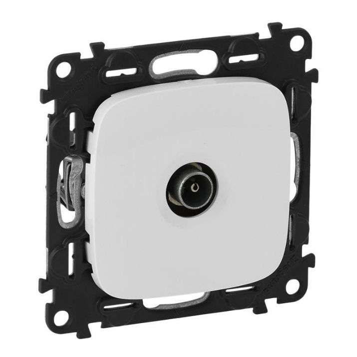 Изображение Розетка телевизионная оконечная TV 1-м Valena Allure 10дБ 0-862МГц с лицев. панелью механизм бел. Leg 753760