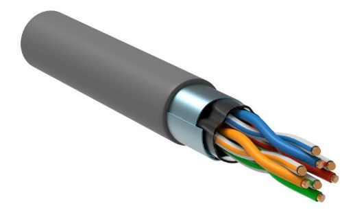 Изображение Кабель витая пара F/UTP кат.5E 4х2х24AWG solid PVC сер. (м) ITK LC1-C5E04-311