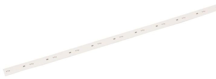 Изображение Трубка термоусадочная ТТУ нг-LS 6/3 бел. 1м IEK UDRS-D6-1-K01