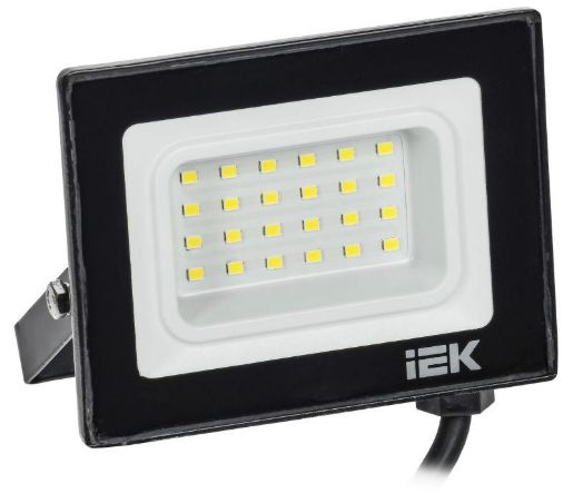 Изображение Прожектор светодиодный СДО 06-20 6500К IP65 черн. IEK LPDO601-20-65-K02