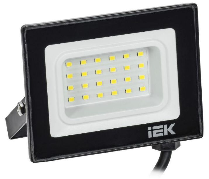 Изображение Прожектор светодиодный СДО 06-20 6500К IP65 черн. IEK LPDO601-20-65-K02