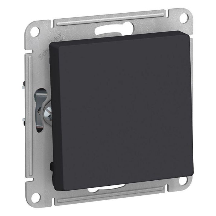 Изображение Выключатель 1-кл. СП AtlasDesign 10А IP20 (сх. 1) 10AX с самовозвратом механизм карбон SE ATN001015