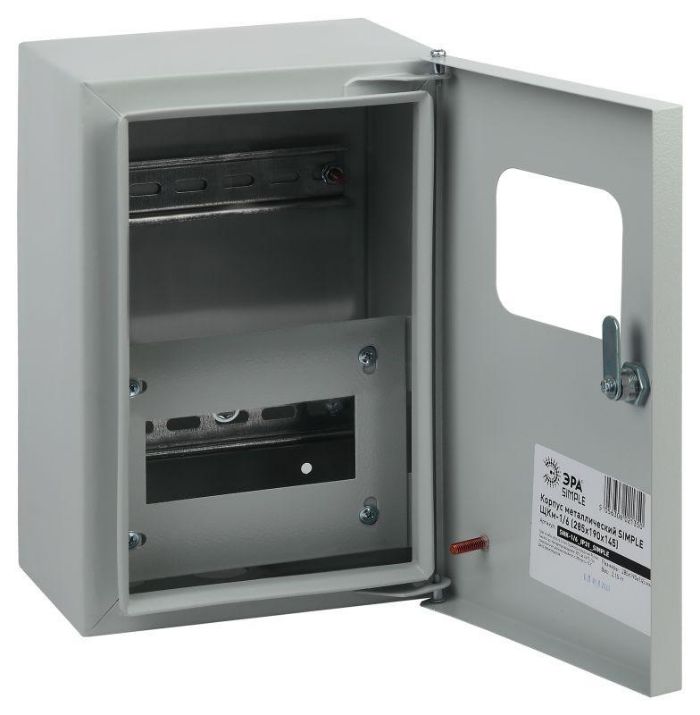 Изображение Корпус металлический ЩУРн-1/6 285х190х145 IP31 NO_SIMPLE_STM_SHK-1/6_IP31 ЭРА Б0041651