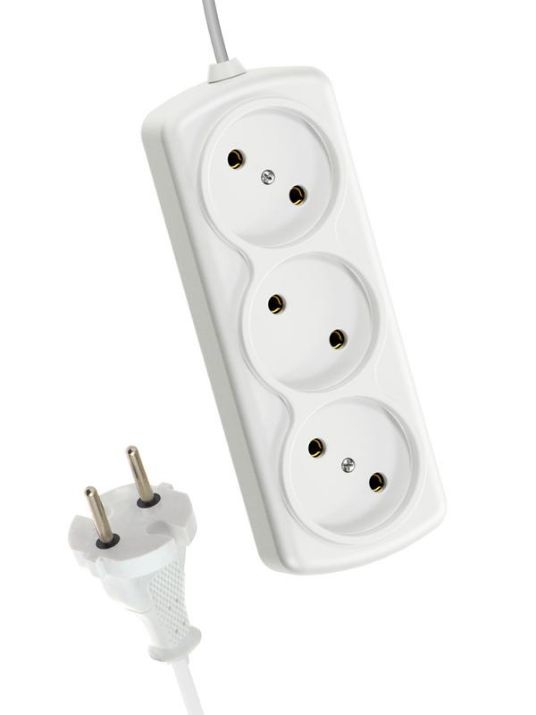 Изображение Удлинитель 3х1.5м 6А IP20 ШВВП 2х0.75 КОСМОС YKsm1.5m-3g(6A)E