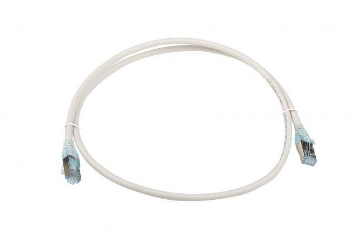 Изображение Патч-корд PC-LPM-STP-RJ45-RJ45-C6-1M-LSZH-GY F/UTP экран. кат.6 LSZH 1м сер. Hyperline 42373