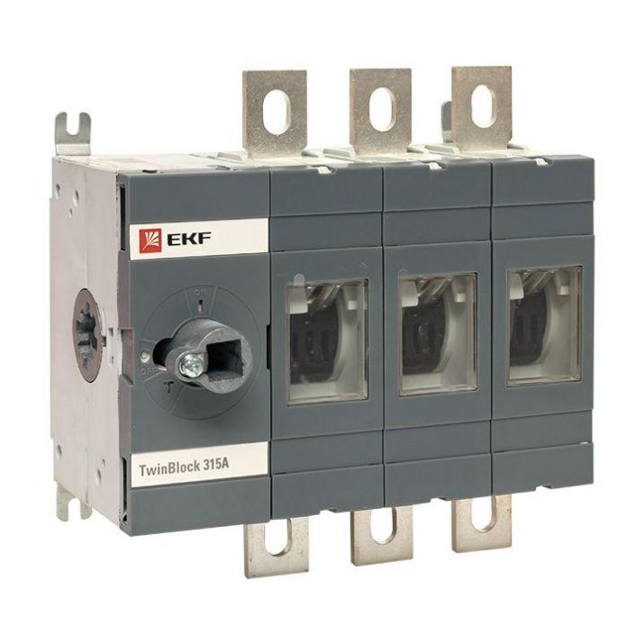 Изображение Рубильник 3п 315А без рукоятки управления TwinBlock PROxima EKF tb-s-315-3p