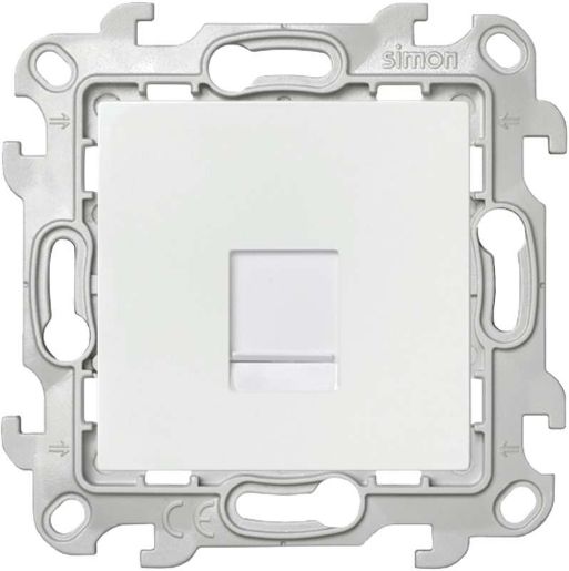 Изображение Розетка телефонная СП Simon24 RJ11 IP20 механизм бел. Simon 2410480-030