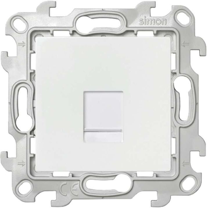 Изображение Розетка телефонная СП Simon24 RJ11 IP20 механизм бел. Simon 2410480-030