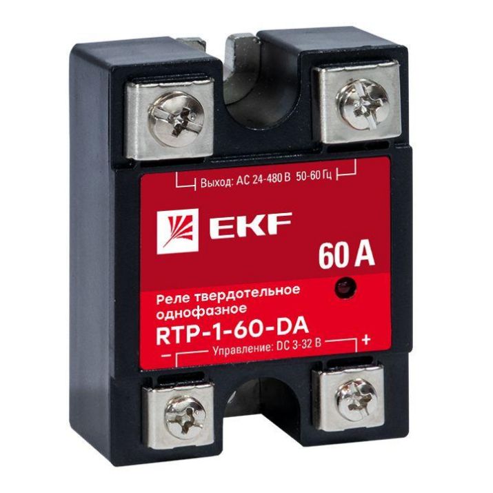 Изображение Реле твердотельное однофазное RTP-60-DA PROxima EKF rtp-1-60-da