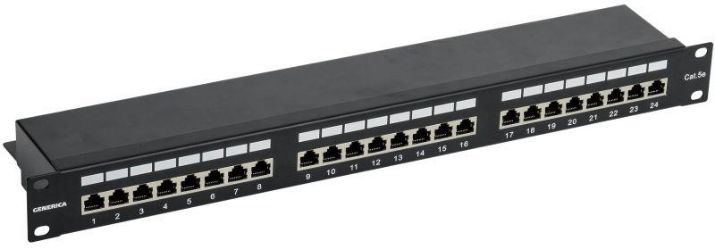 Изображение Патч-панель 1U кат.5е FTP 24 порта (Krone) GENERICA PP24-1UC5EF-K05-G