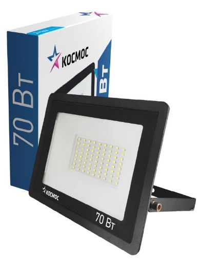 Изображение Прожектор светодиодный 70Вт 6500К IP65 5600лм Super-Slim КОСМОС K_PR5_LED_70