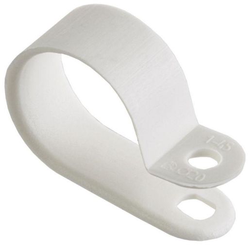 Изображение Скоба крепежная 20мм нейлон. бел. (уп.50шт) IEK USK11-20-050-K01