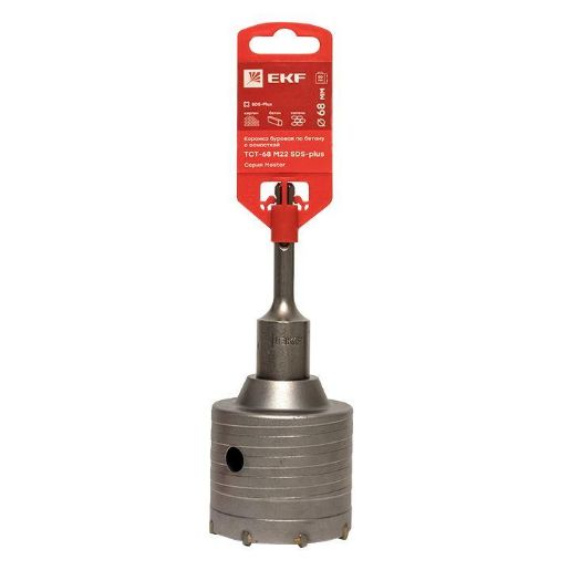 Изображение Коронка буровая по бетону с оснасткой TCT-68 М22 SDS-plus Master EKF tct-68-m22