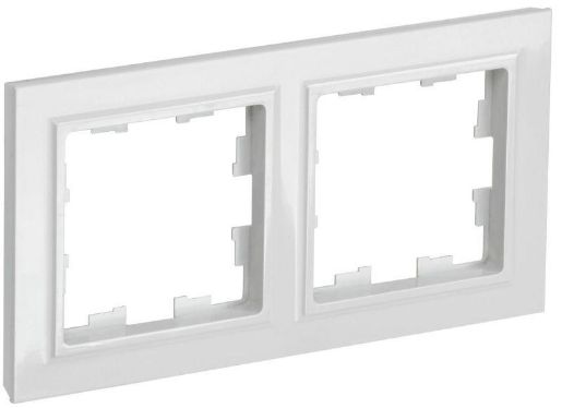 Изображение Рамка 2-м BRITE РУ-2-БрБ бел. IEK BR-M22-K01