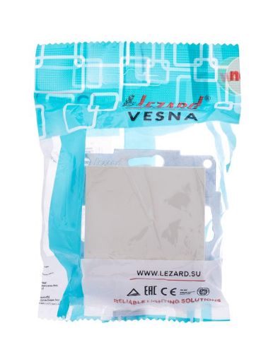 Изображение Выключатель 1-кл. СП Vesna механизм крем. LEZARD 742-0388-100