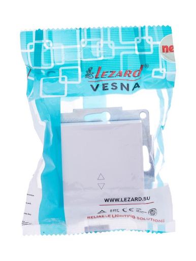 Изображение Переключатель проходной 1-кл. СП Vesna механизм бел. LEZARD 742-0288-105