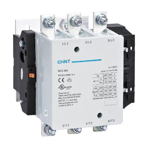 Изображение Контактор NC2-265 265А 400В/АС3 50Гц (R) CHINT 236582