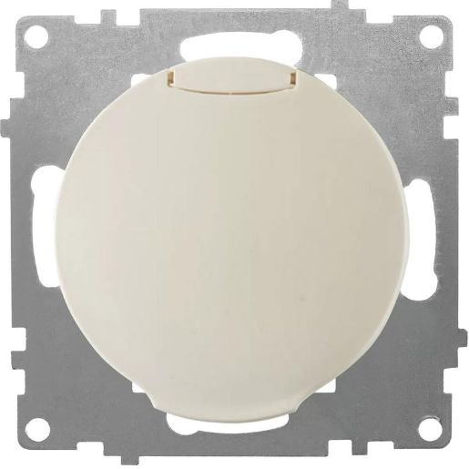 Изображение Розетка 1-м СП Florence 16А IP20 с заземл. с крышкой винт. клеммы механизм беж. 1E10501301 OneKeyElectro 2172791