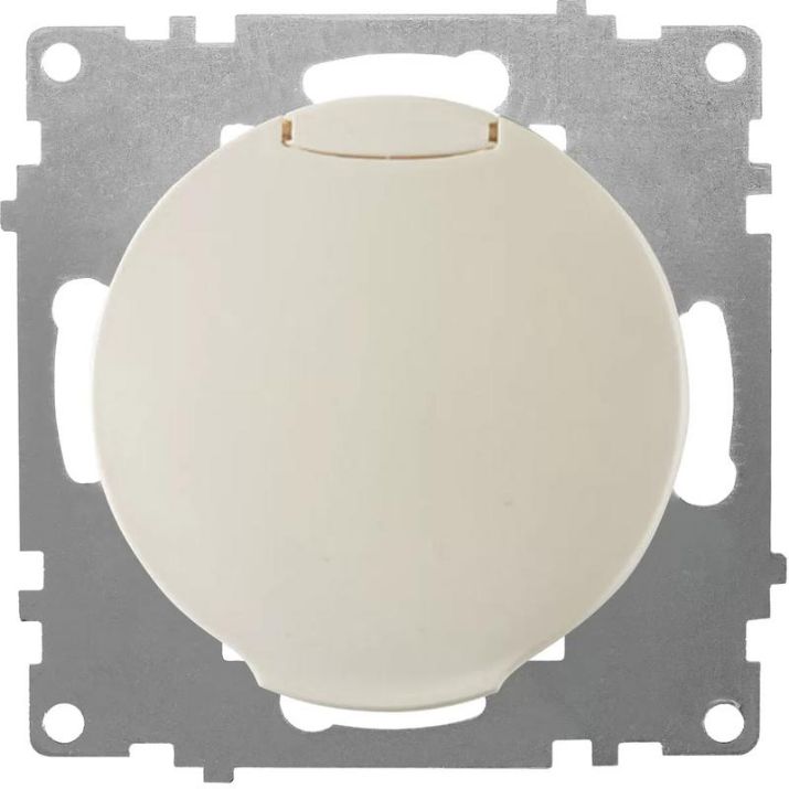Изображение Розетка 1-м СП Florence 16А IP20 с заземл. с крышкой винт. клеммы механизм беж. 1E10501301 OneKeyElectro 2172791