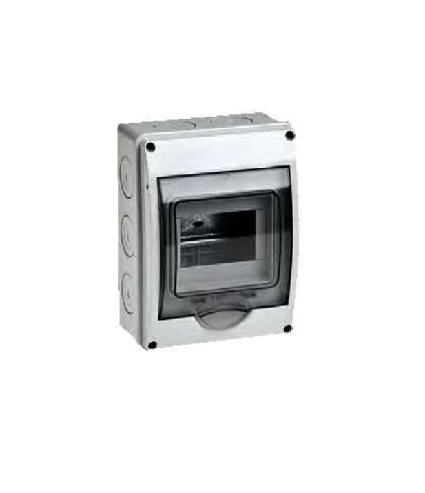 Изображение Бокс ОП Тусо 5мод. IP65 сер./дым. двер. Рувинил 69005