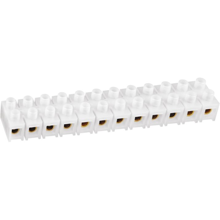 Изображение Колодка клеммная 10х35кв.мм 12 пар NTB-HPE-S12-80/WH квадратн. полиэтилен бел. NAVIGATOR 71008