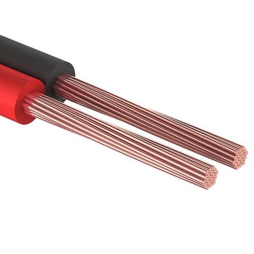 Изображение Кабель Stereo 2х0.75 Red/Black бухта (м) PROCONNECT 01-6104-6