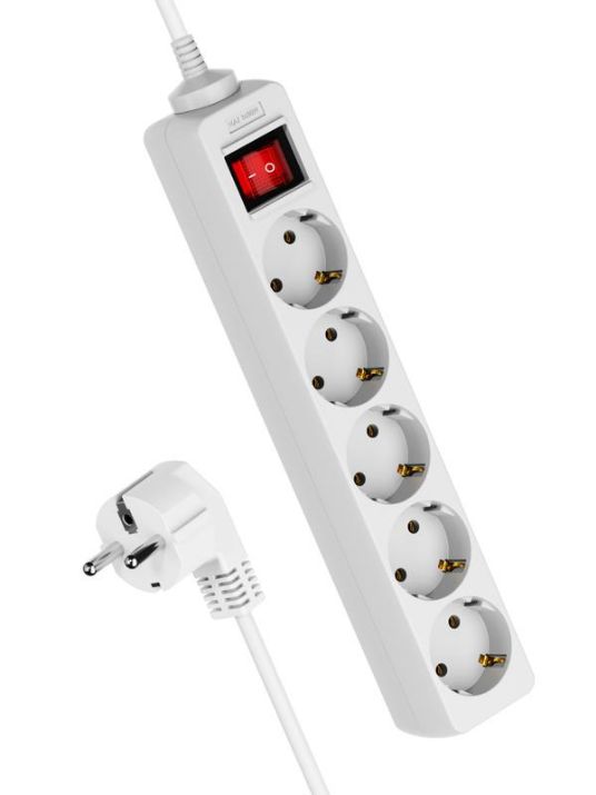 Изображение Удлинитель 5х3м с заземл. 16А IP20 ПВС 3х1 с выкл. КОСМОС YKsm3m-5g-Z-V(K)