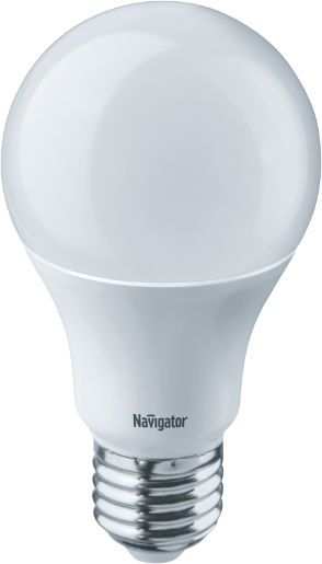Изображение Лампа светодиодная 94 388 NLL-A60-10-230-4K-E27 10Вт грушевидная 4000К нейтр. бел. E27 820лм 170-260В NAVIGATOR 94388