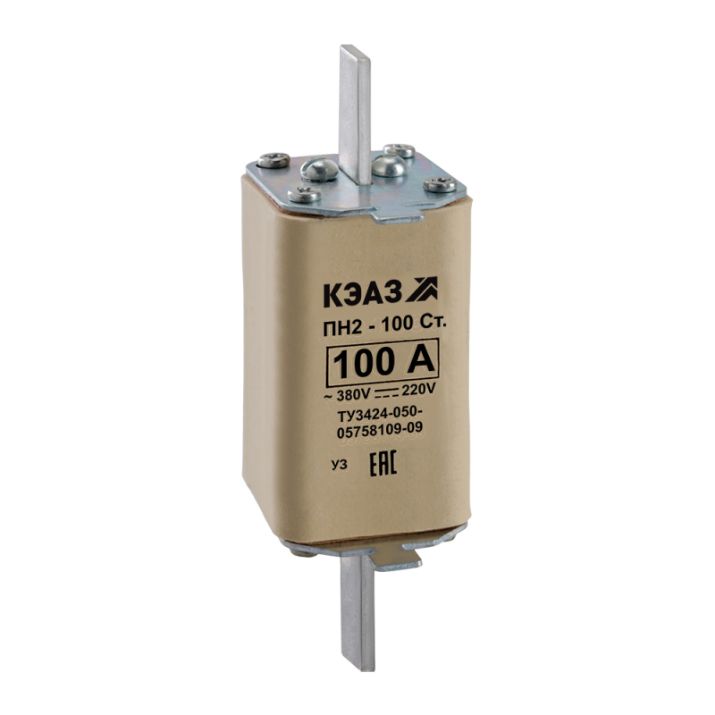 Изображение Вставка плавкая ПН2 100 С 31.5А У3 КЭАЗ 120108