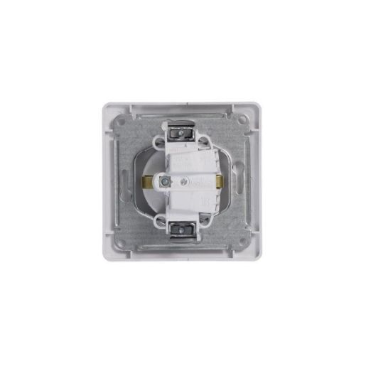 Изображение Розетка 1-м СП Glossa 16А IP20 с заземл. в сборе бел. SE GSL000142