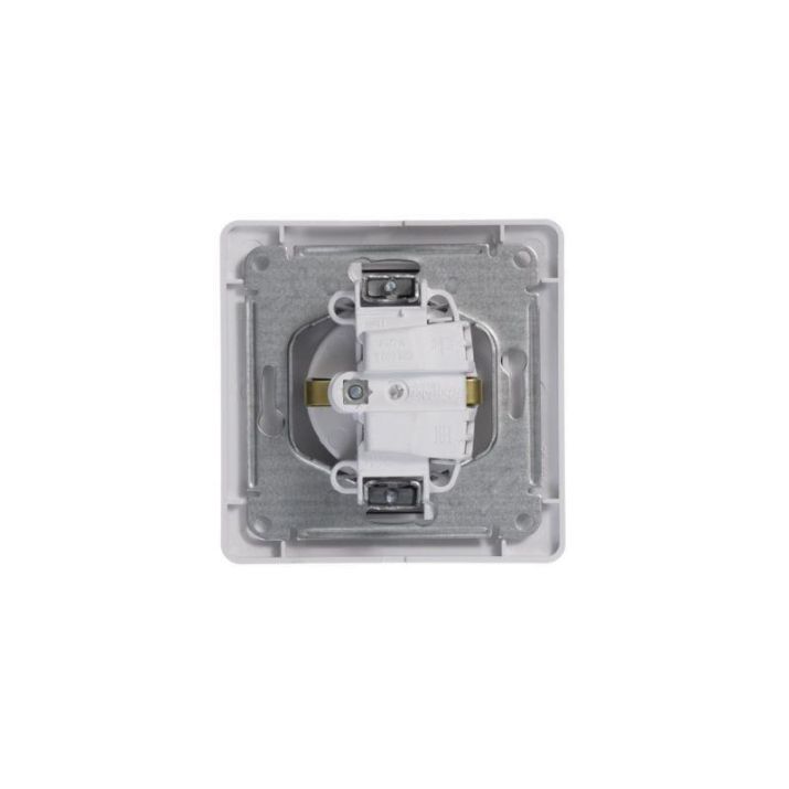 Изображение Розетка 1-м СП Glossa 16А IP20 с заземл. в сборе бел. SE GSL000142