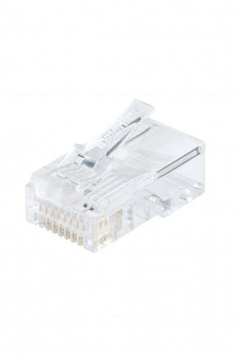 Изображение Разъем RJ45 8P8C кат.5E UTP PLUG-8P8C-U-C5-100 для ож и мж кабеля Hyperline 49377