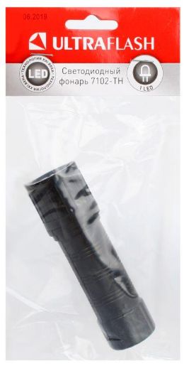 Изображение Фонарь 7102-ТН (1LED 1 режим 3XR03; блист-пакет) черн. Ultraflash 11788