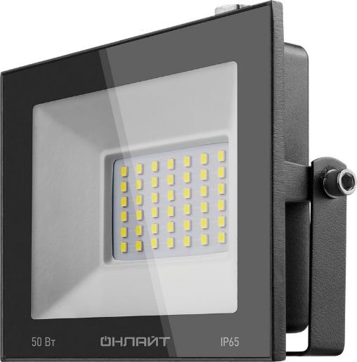 Изображение Прожектор светодиодный 71 659 OFL-50-4K-BL-IP65-LED 50Вт 4000К IP65 4000лм черн. ОНЛАЙТ 71659