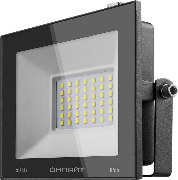 Изображение Прожектор светодиодный 71 659 OFL-50-4K-BL-IP65-LED 50Вт 4000К IP65 4000лм черн. ОНЛАЙТ 71659