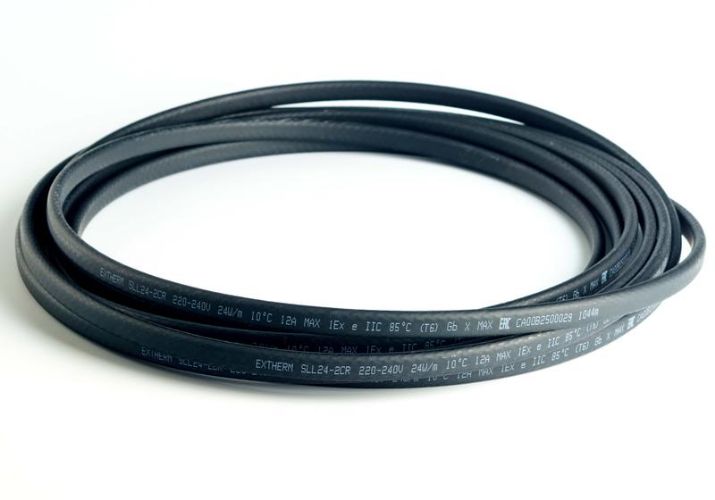 Изображение Кабель нагрев. саморег. 40Вт/м с экраном 220В сертификат Ex 16AWG (термопласт) Extherm SXLL40-2CR
