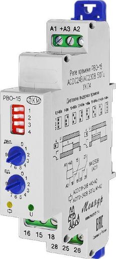 Изображение Реле времени РВО-15 УХЛ4 24В AC/DC/230В AC Меандр A8302-16932887