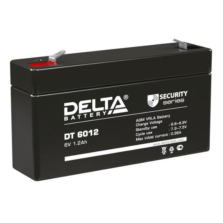Изображение Аккумулятор ОПС 6В 1.2А.ч Delta DT 6012